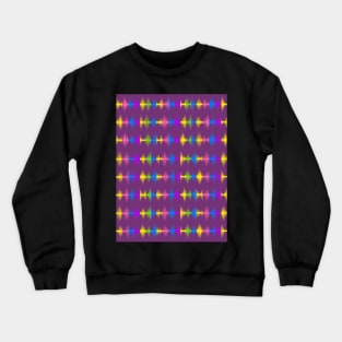 Music Equalizer Bars On Purple Crewneck Sweatshirt